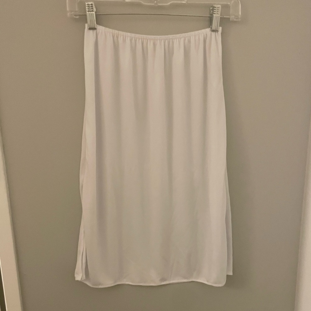 Vassarette White Slip Skirt